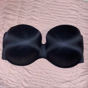 Strapless Black Maidenform 34DD Underwire Bra